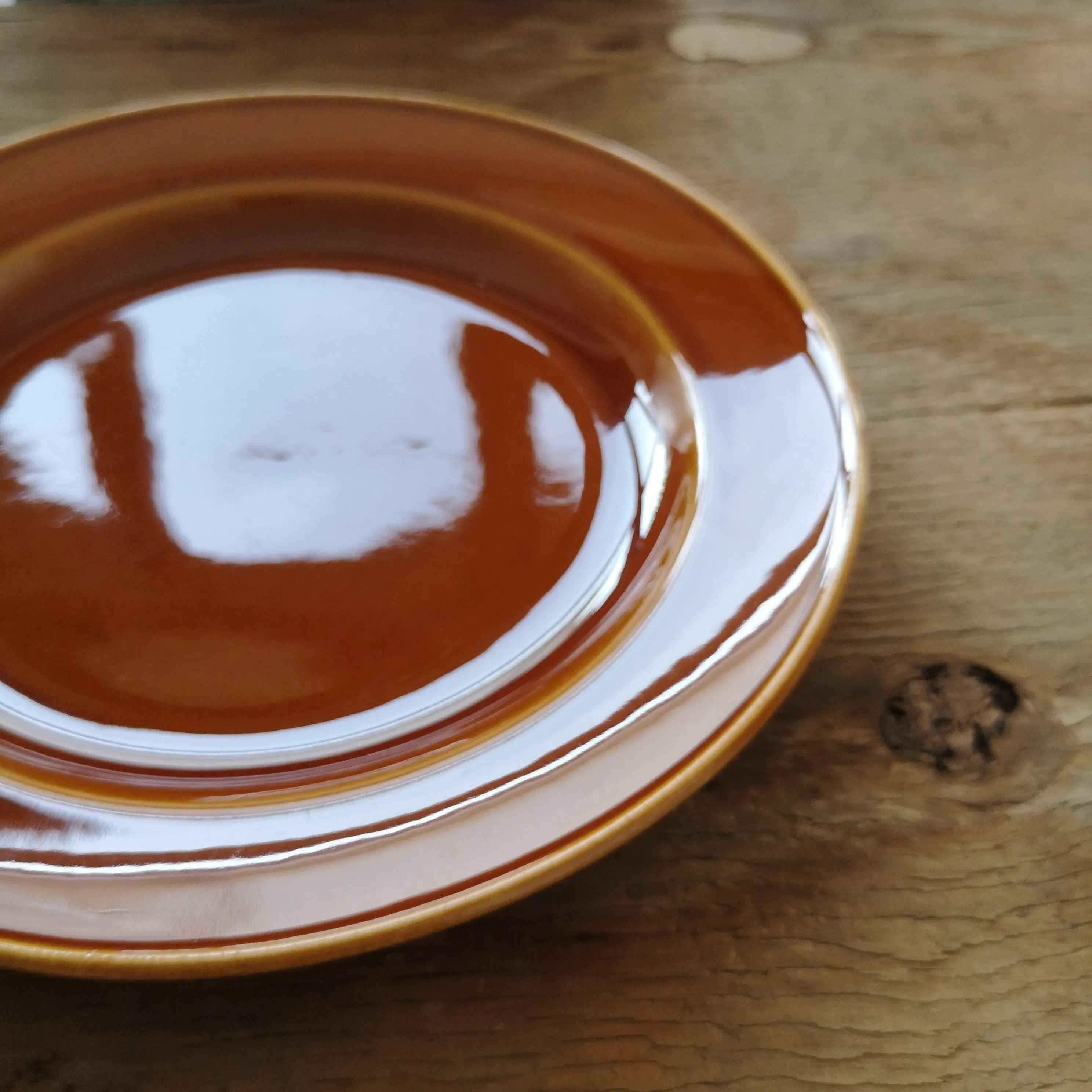 [30%OFF] BOCH la louviere|Brown glazed Vintage plate5 ヴィンテージプレート