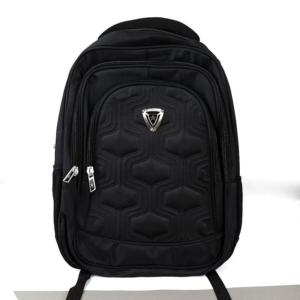 3D Embossed Textured  17'' Backpack Laptop Bag