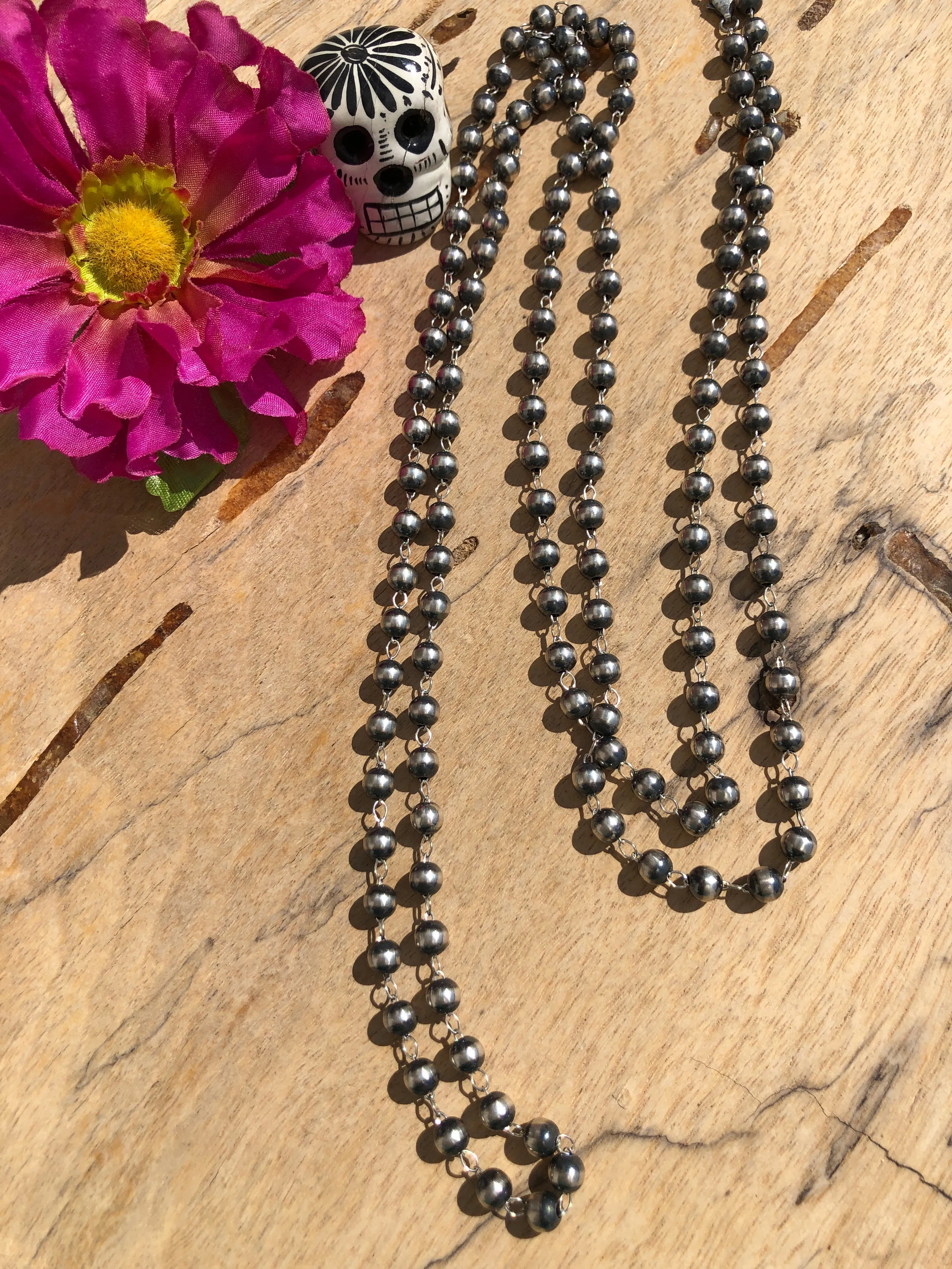 60" 8mm Rosary Pearls