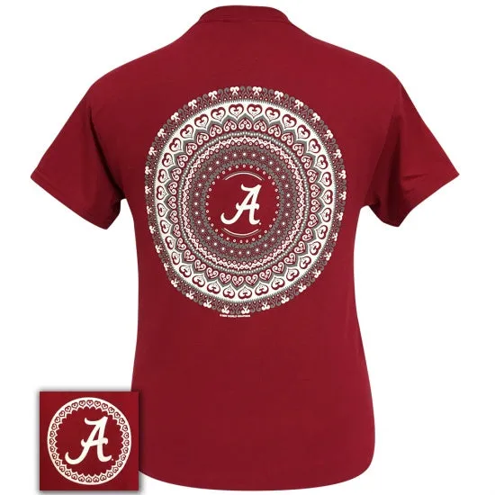 Alabama Crimson Tide Preppy Mandala T-Shirt