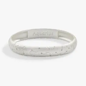 Aquarius Zodiac Hinge Bangle