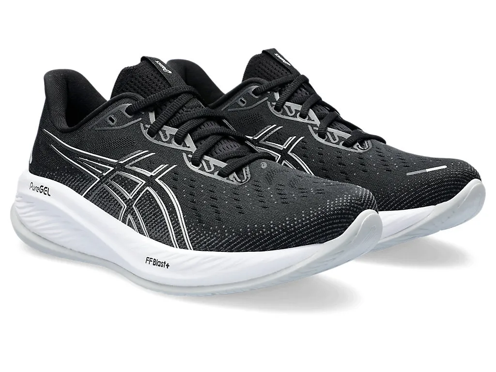 Asics Gel Cumulus 26 (4E Width) - Black/Concrete (Mens)