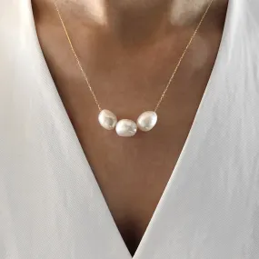 Baroque Triple Pearl Necklace