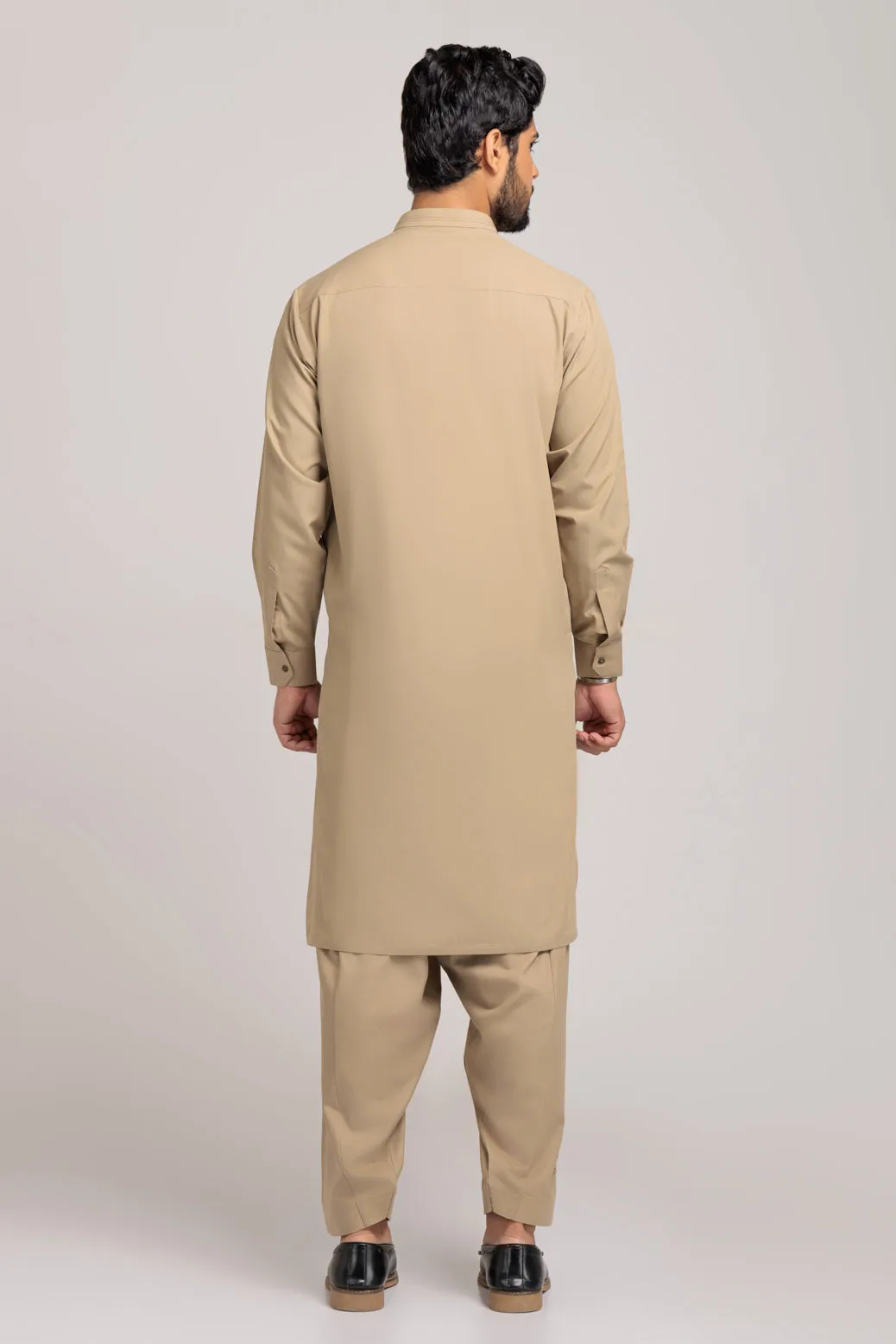 BEIGE-BLENDED-KURTA SHALWAR (KSRS23-047)