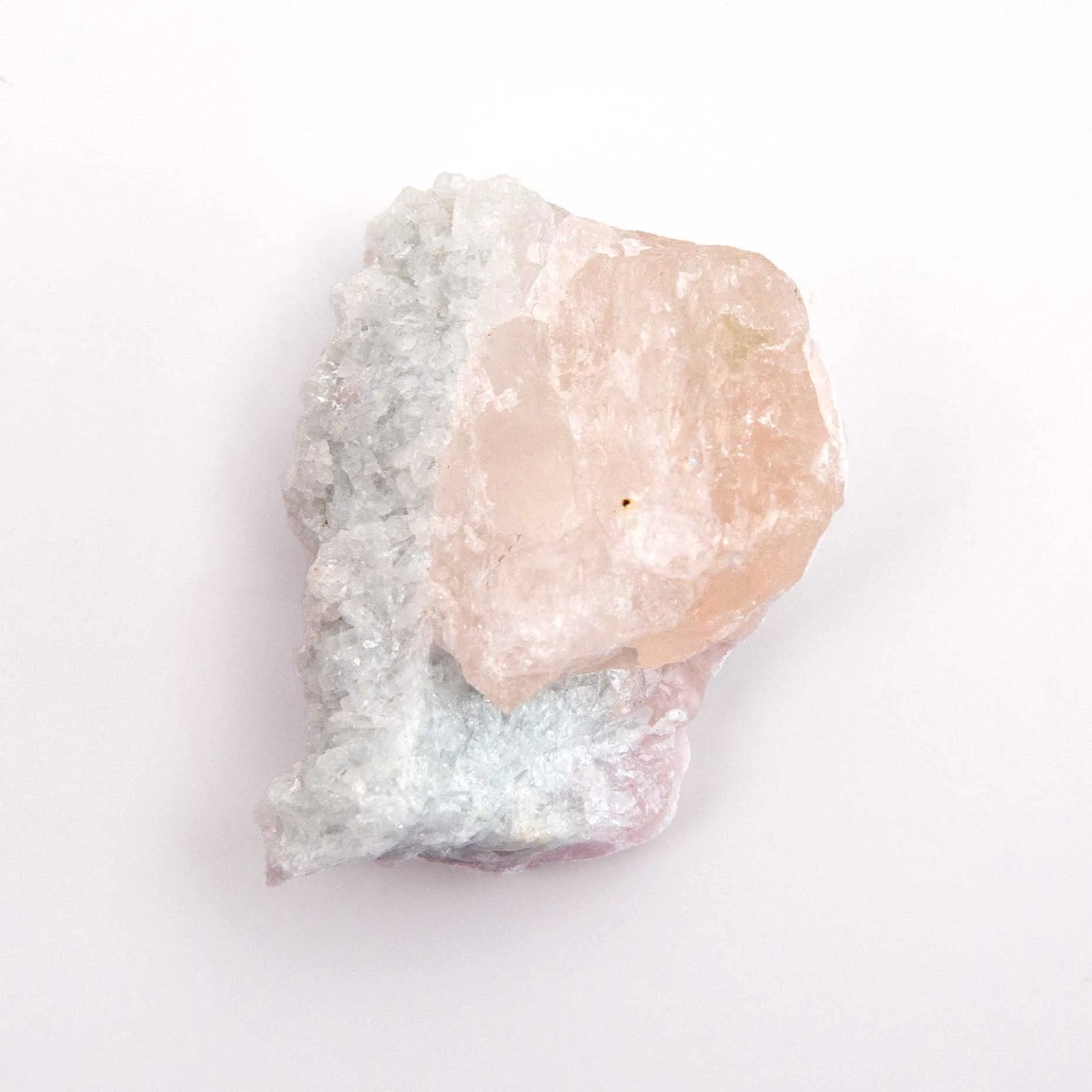 Beryl var. Morganite Terminated - w/ Cleavelandite