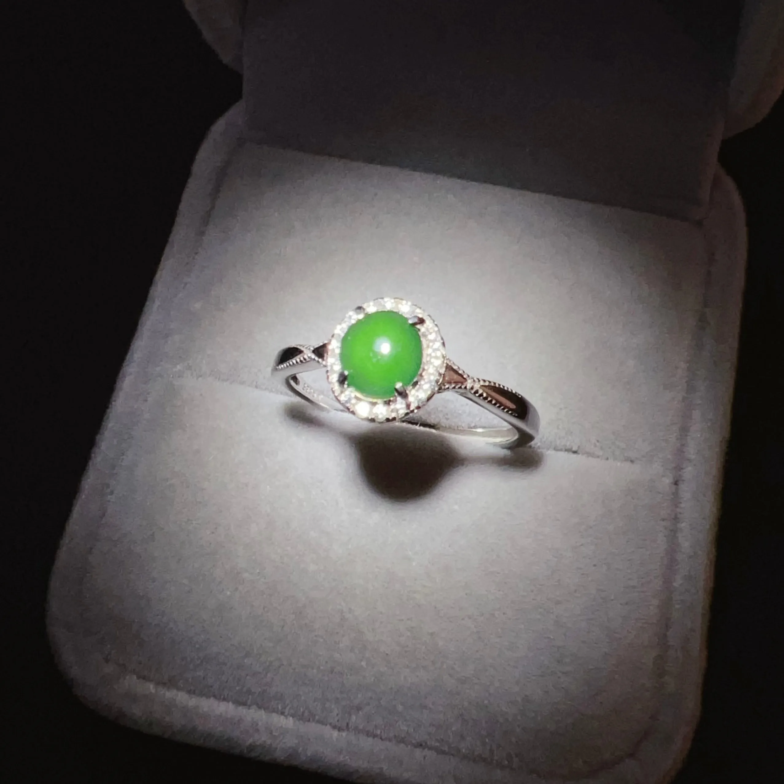 Best Royal Green Natural Jadeite RIng Handmade with 925 Sterling Silver | One of a Kind Fashion Jewelry