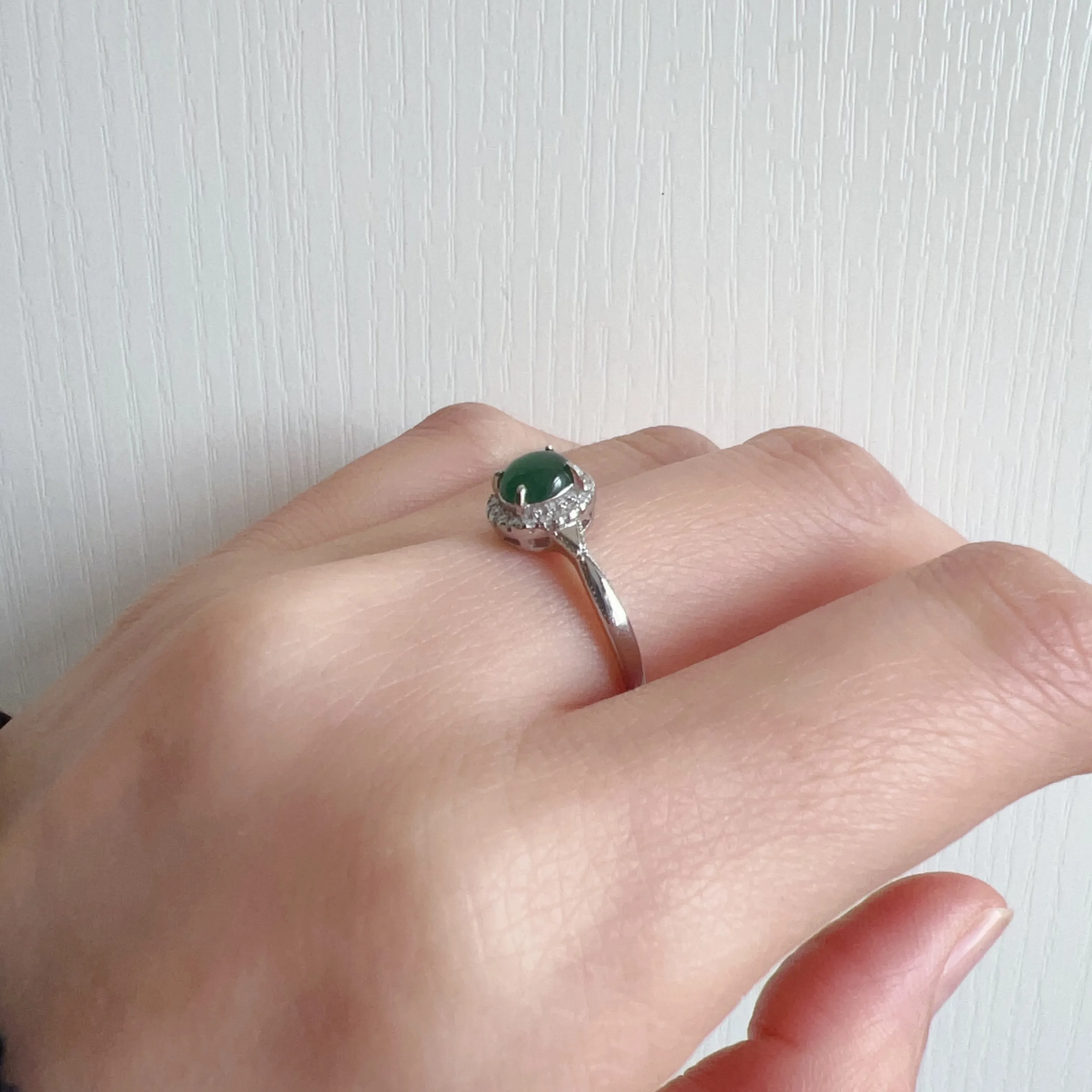 Best Royal Green Natural Jadeite RIng Handmade with 925 Sterling Silver | One of a Kind Fashion Jewelry