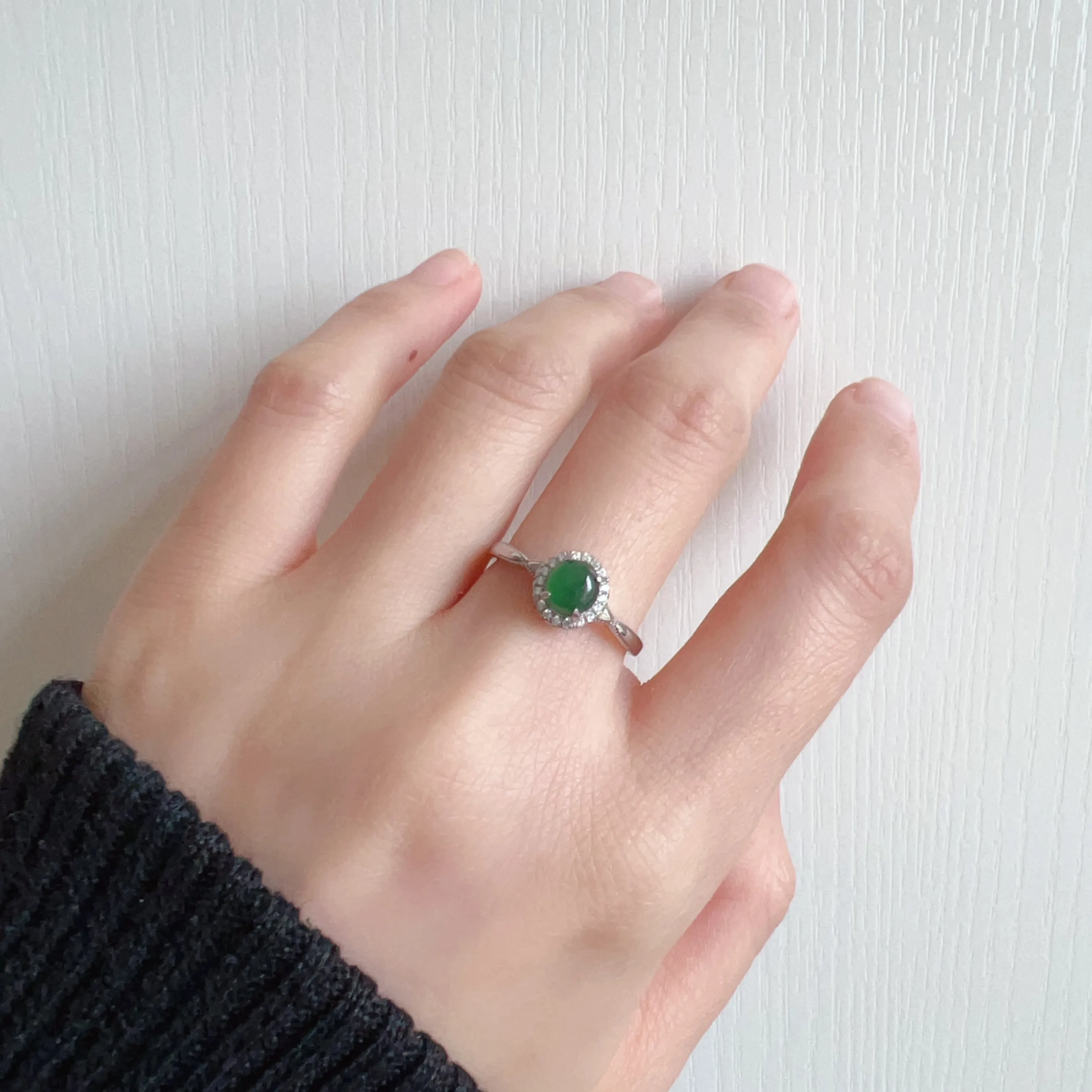 Best Royal Green Natural Jadeite RIng Handmade with 925 Sterling Silver | One of a Kind Fashion Jewelry