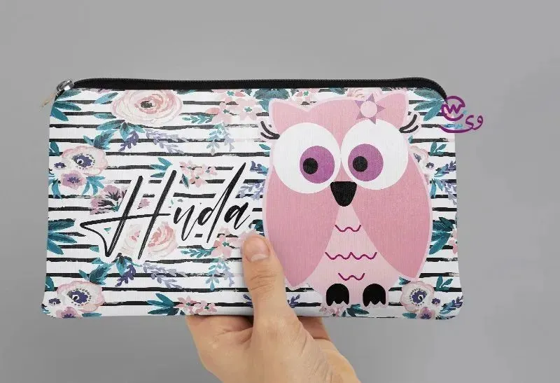 Canvas - Pencil Case -Cute owl