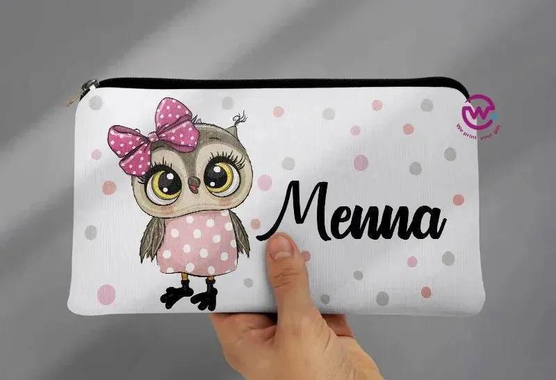 Canvas - Pencil Case -Cute owl