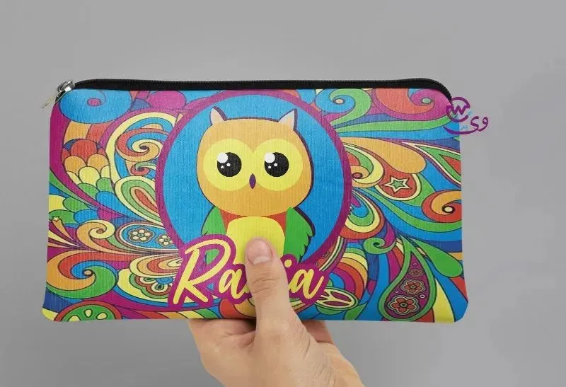 Canvas - Pencil Case -Cute owl