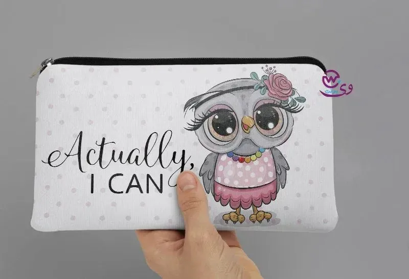 Canvas - Pencil Case -Cute owl