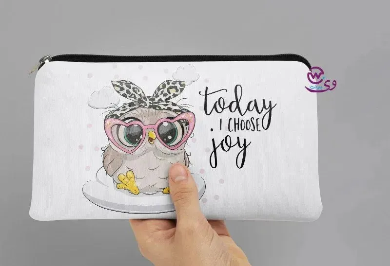 Canvas - Pencil Case -Cute owl