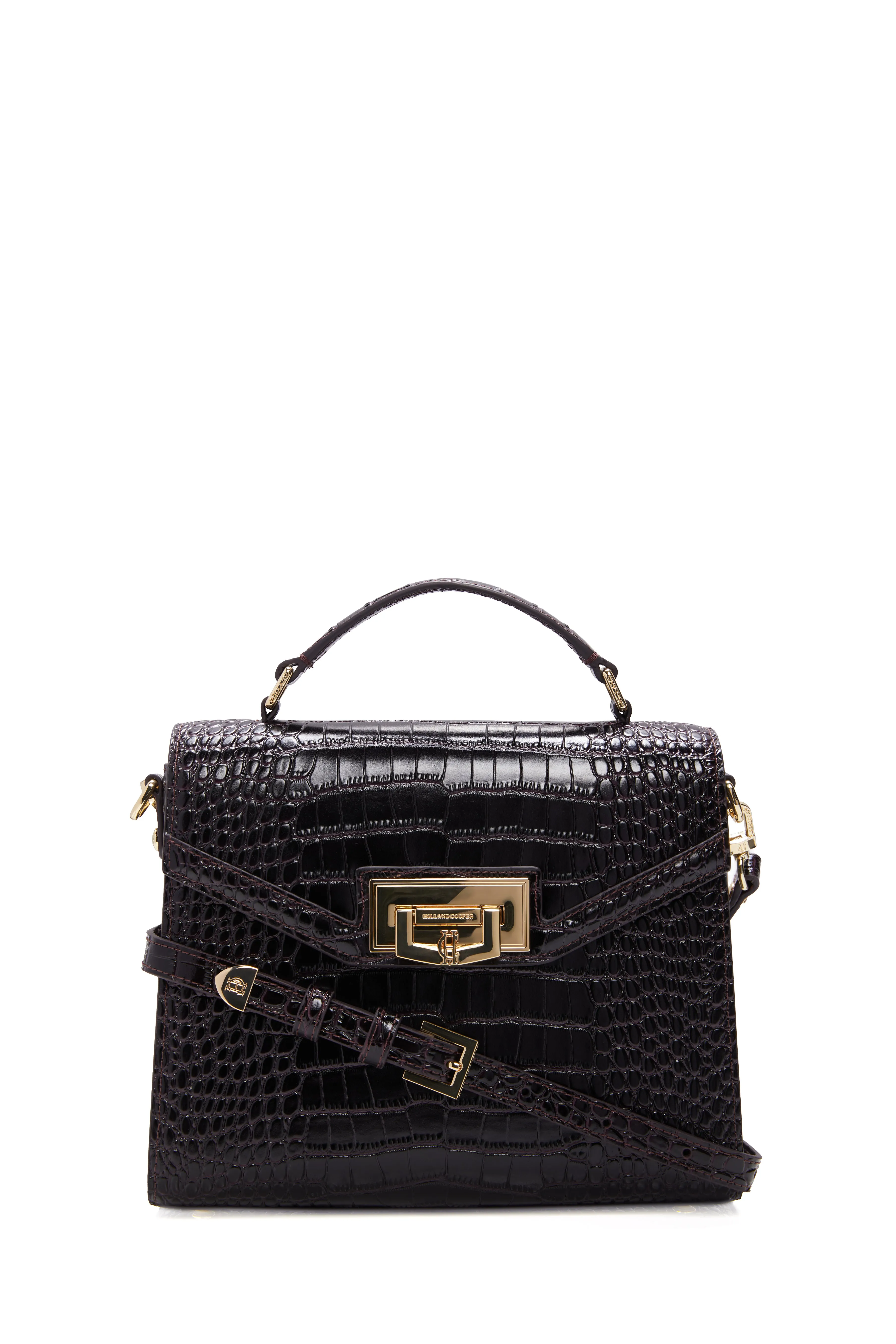 Cheltenham Bag (Rich Chocolate Croc)