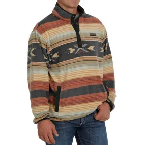 Cinch Men's Aztec Stripe Polar Fleece Pullover