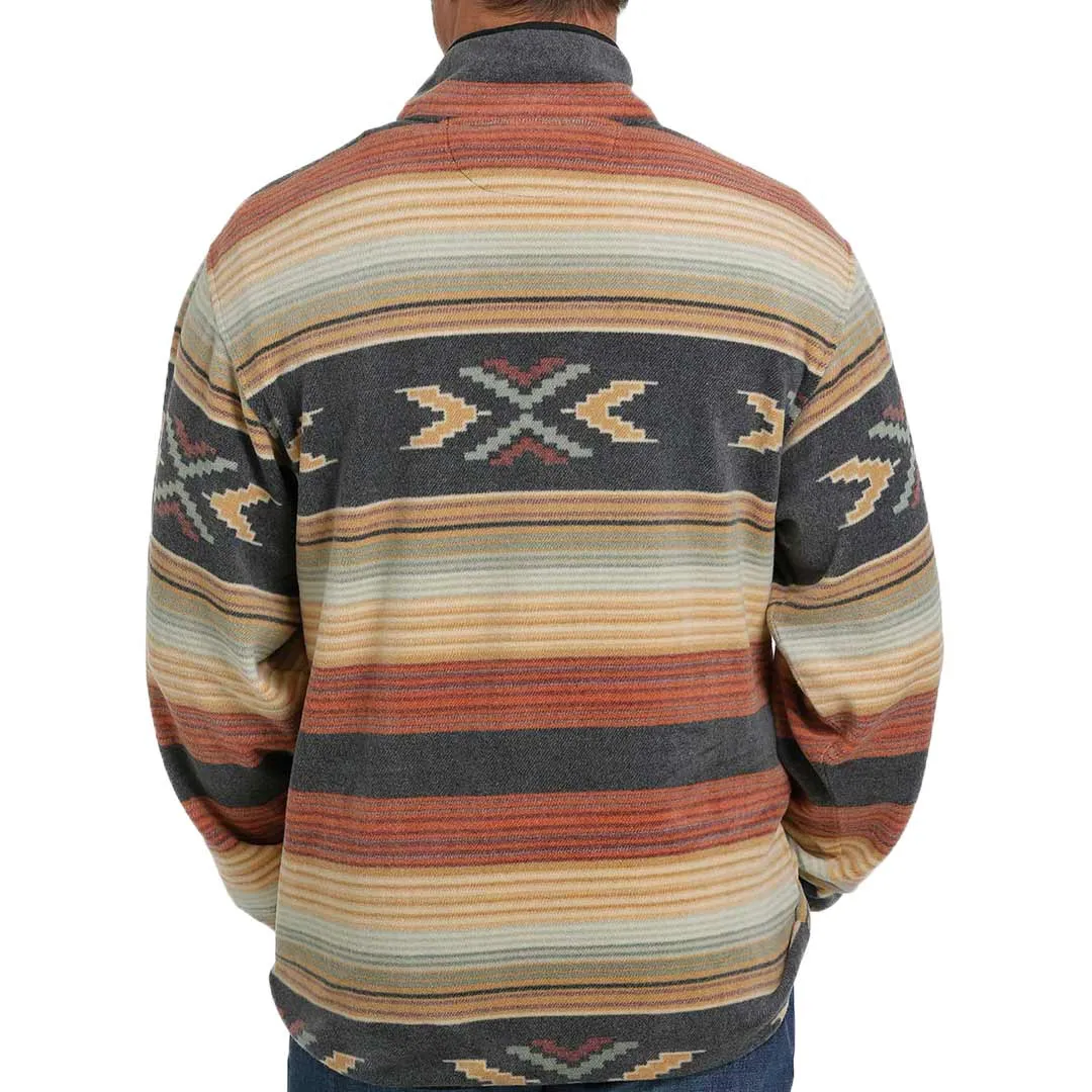 Cinch Men's Aztec Stripe Polar Fleece Pullover