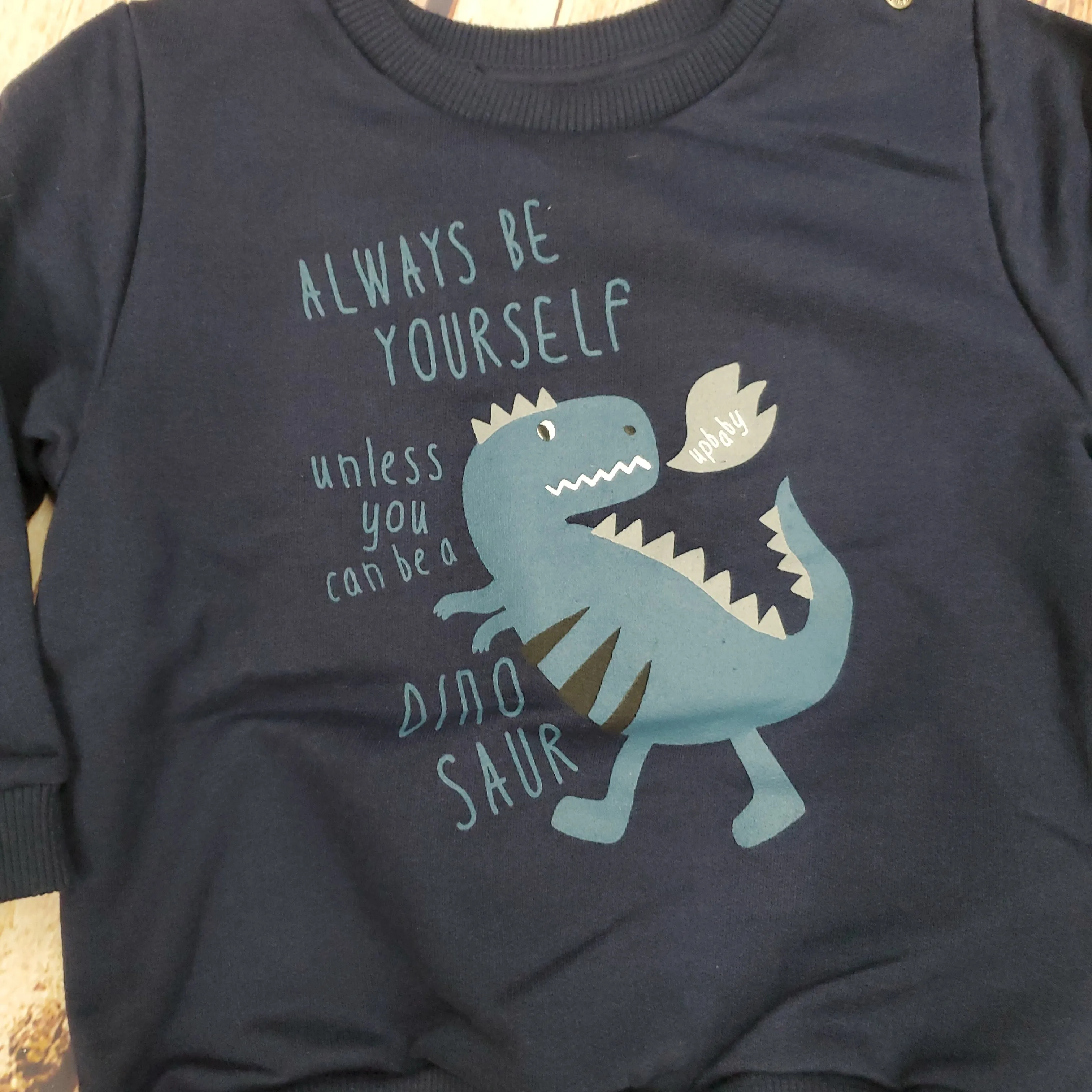 CLEARANCE UP BABY ALWAYS BE YOURSELF DINO 2 PC SET