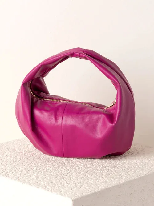 Eva Milano Mini Hobo, Magenta