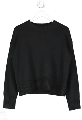 EVERLANE Black The Cloud Crew Neck Sweater UK S