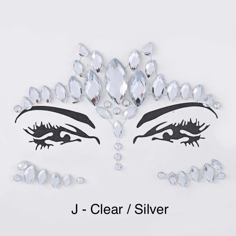 Face   Body Jewels -  16 Designs - LAST CHANCE / FINAL SALE