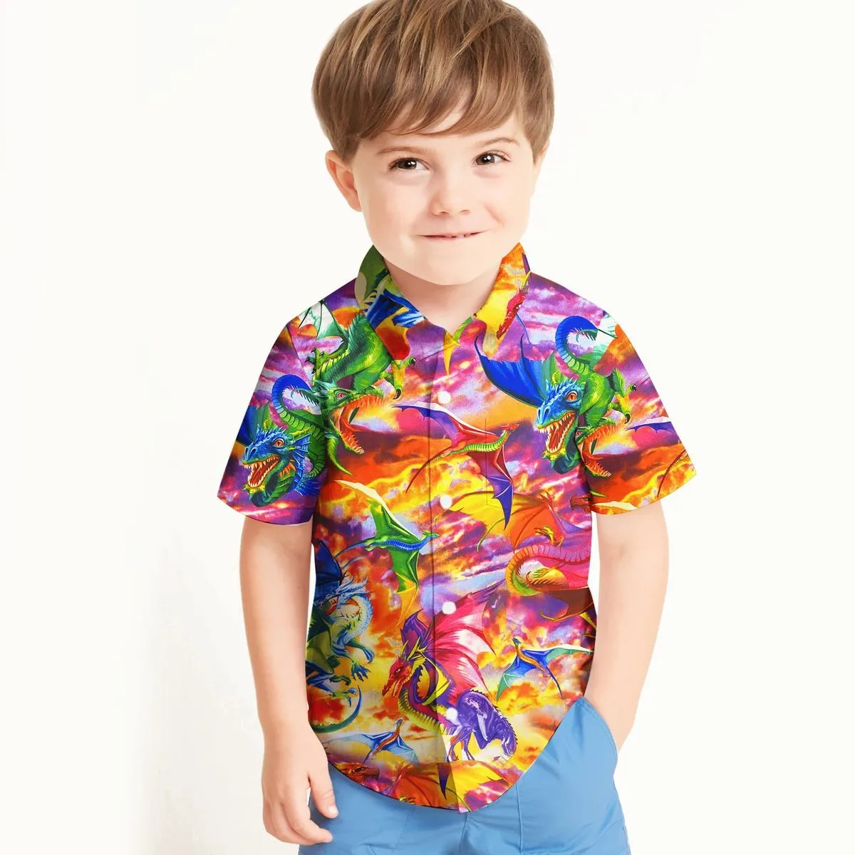 Gearhuman 3D Dragon Kid Hawaii Shirt