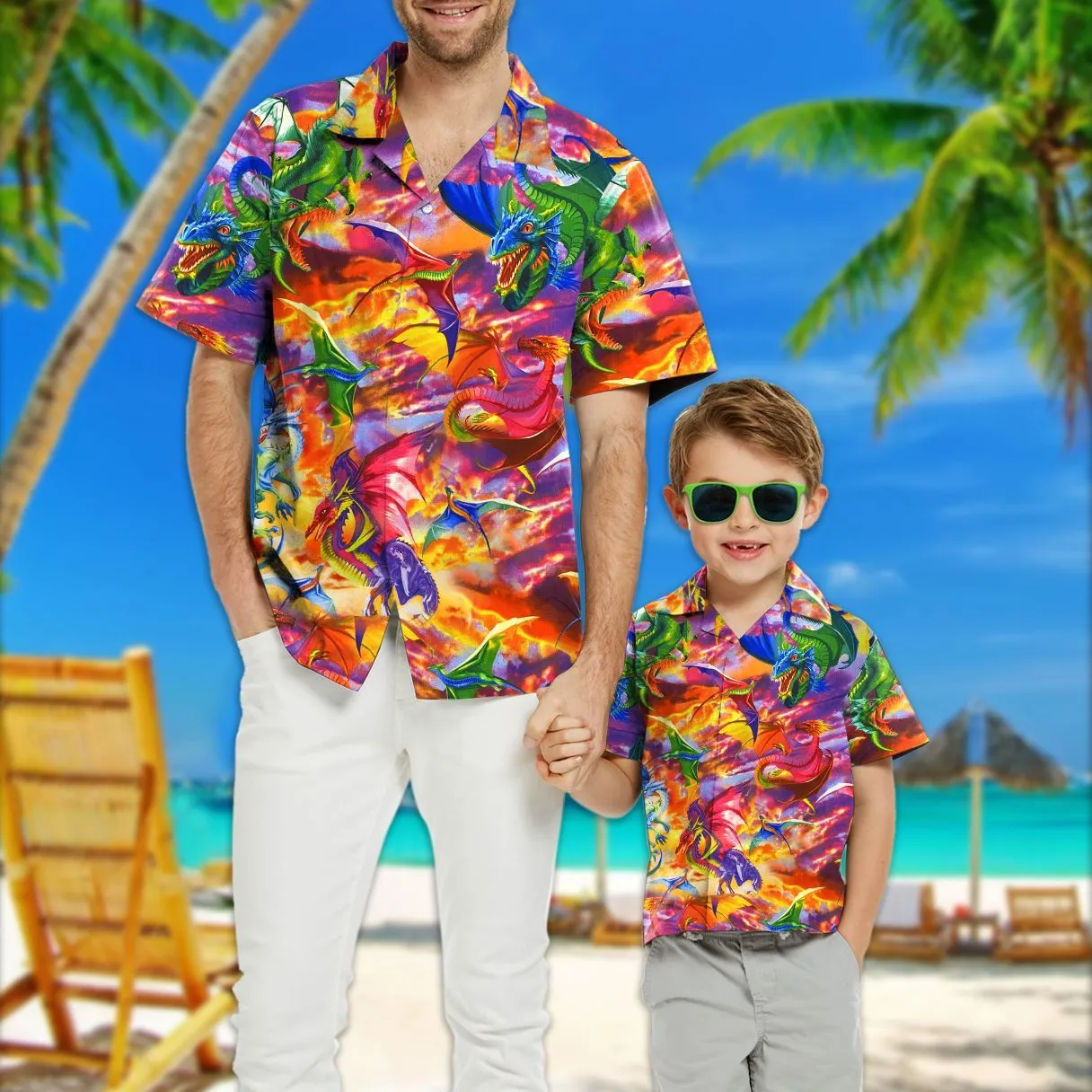 Gearhuman 3D Dragon Kid Hawaii Shirt