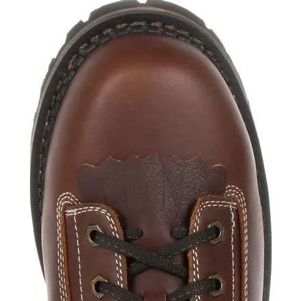 Georgia Men's Amp LT Low-Heel Logger 6" WP Work Boot - Brown - GB00270