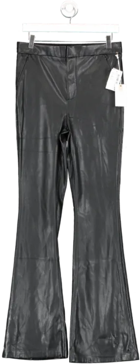 Good American Black Good Boy Faux Leather Pants W29