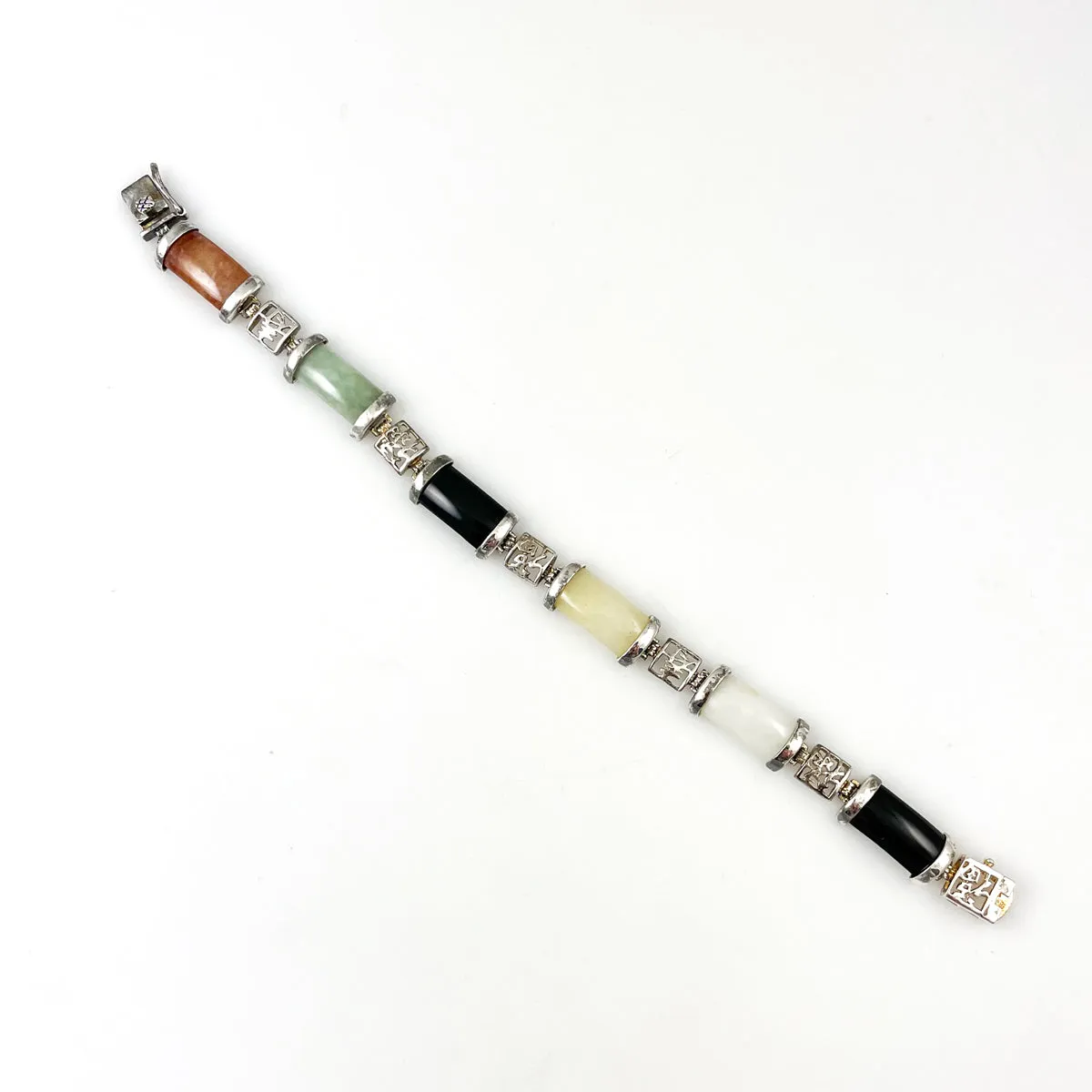 Jade Sterling Silver Bracelet