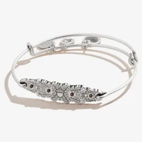 Jeweled Acorn Inline Charm Bangle