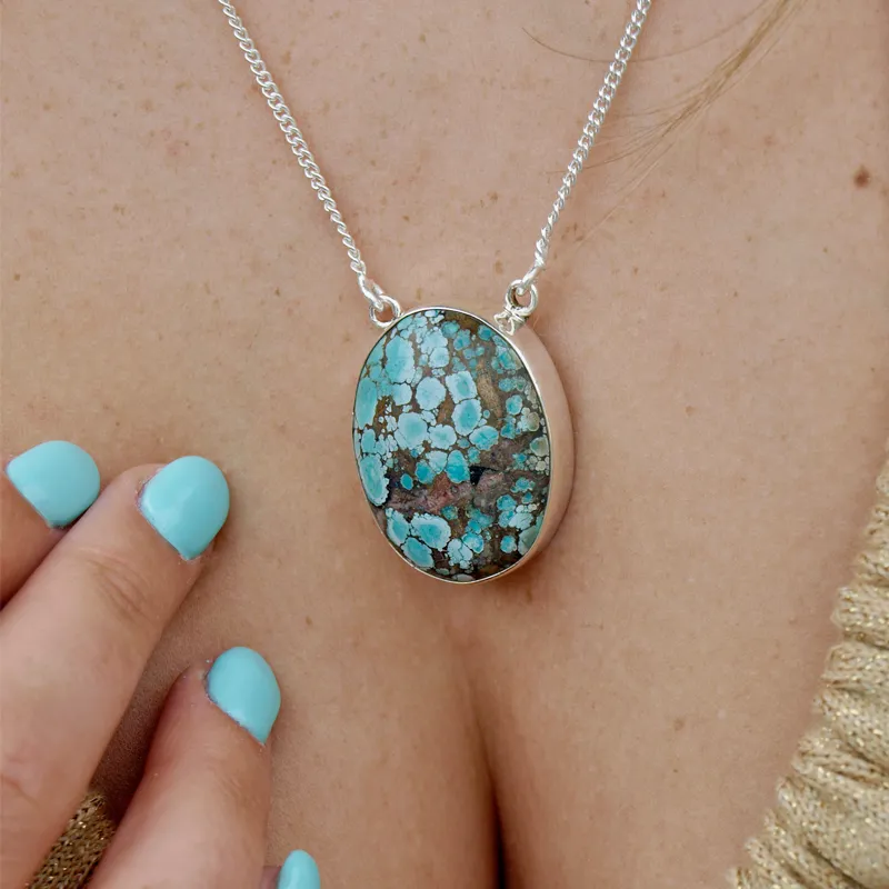 Kang Turquoise Gemstone Necklace Pendant