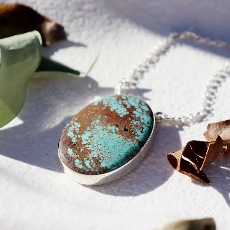 Kang Turquoise Gemstone Necklace Pendant