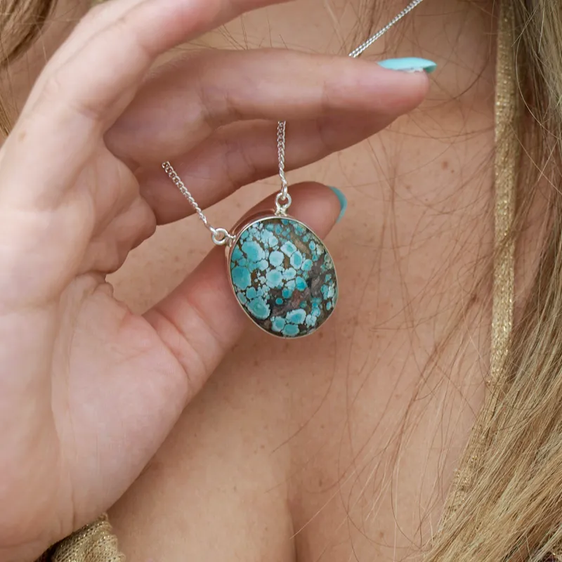 Kang Turquoise Gemstone Necklace Pendant