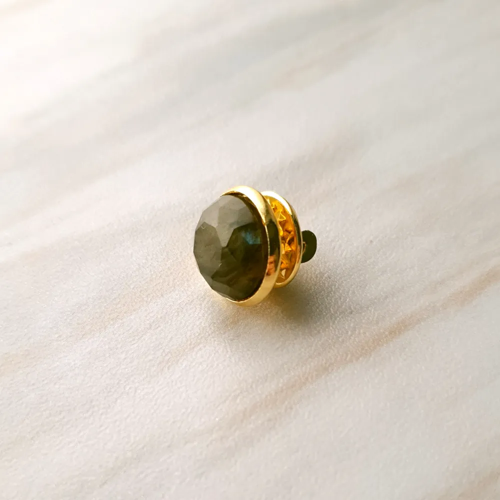 Labradorite Gemstone Pin