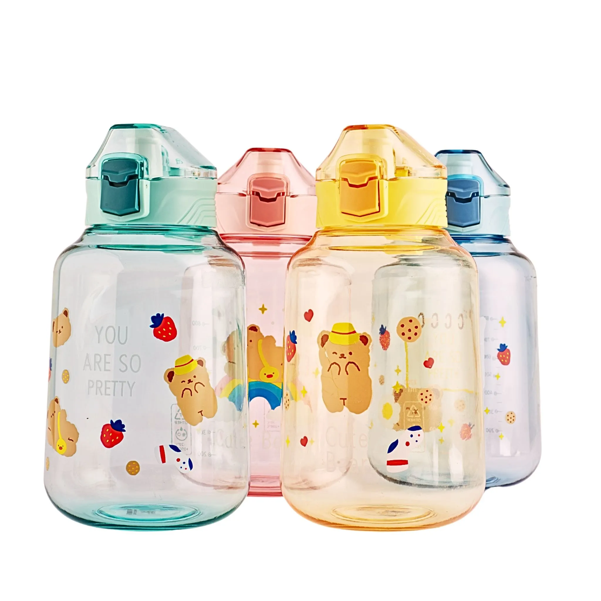 Leakproof Water Bottle with Cute Designs 1.2L