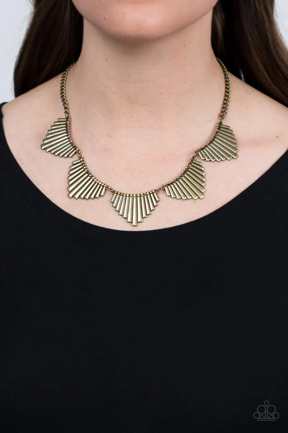 MANE Street - Brass Paparazzi Necklace