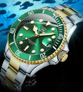 Marine Style Green Waterproof Watch When you get Wet at AshoreShop