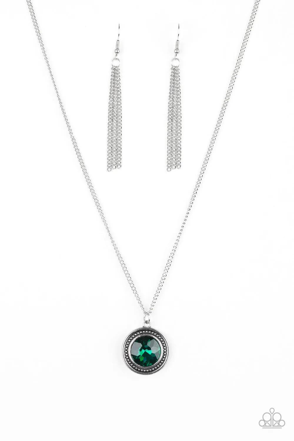 Mega Money - Green Necklace