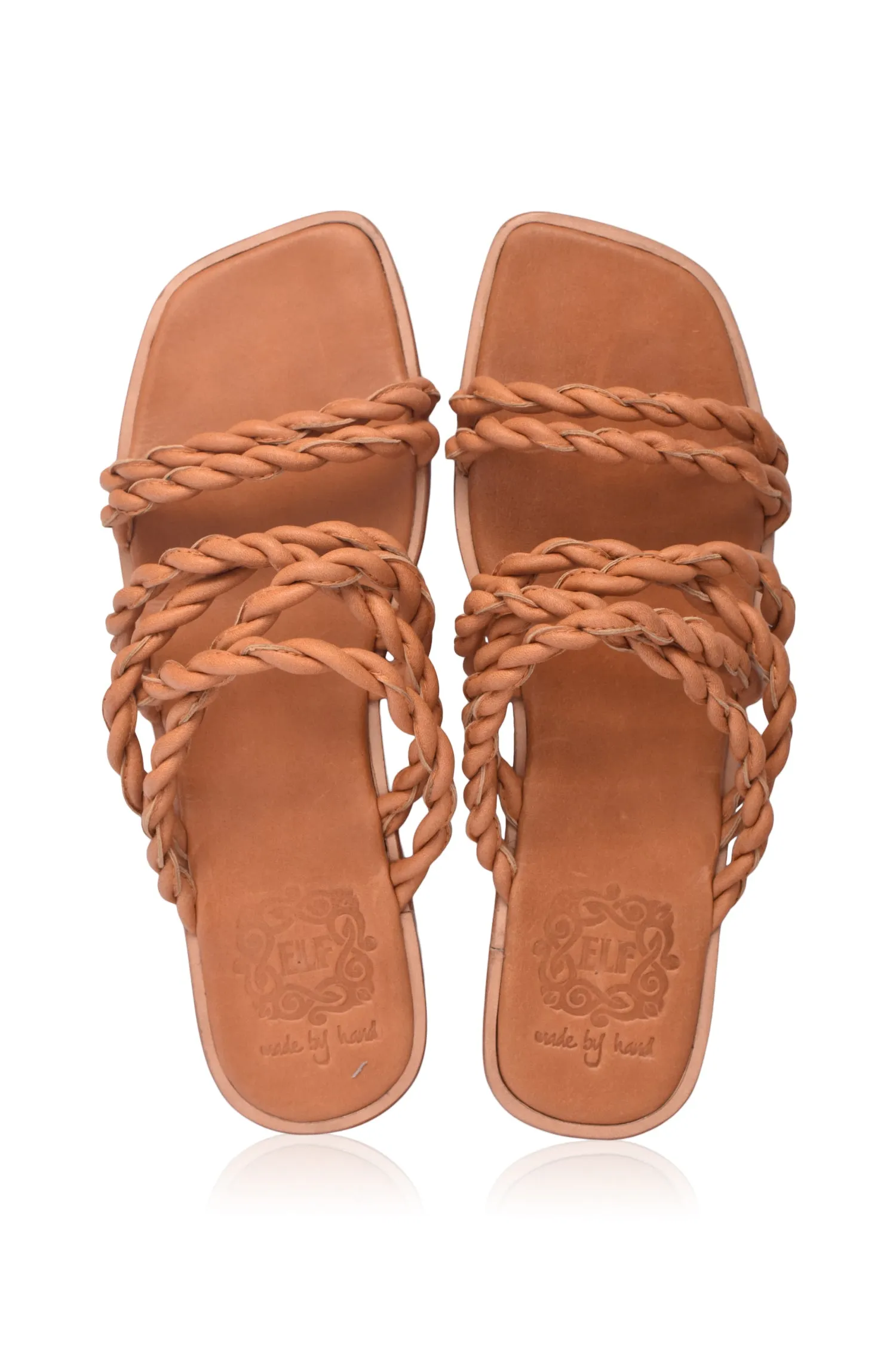 Melasti Woven Leather Slides (Sz. 7.5, 8.5 & 9.5, 10)