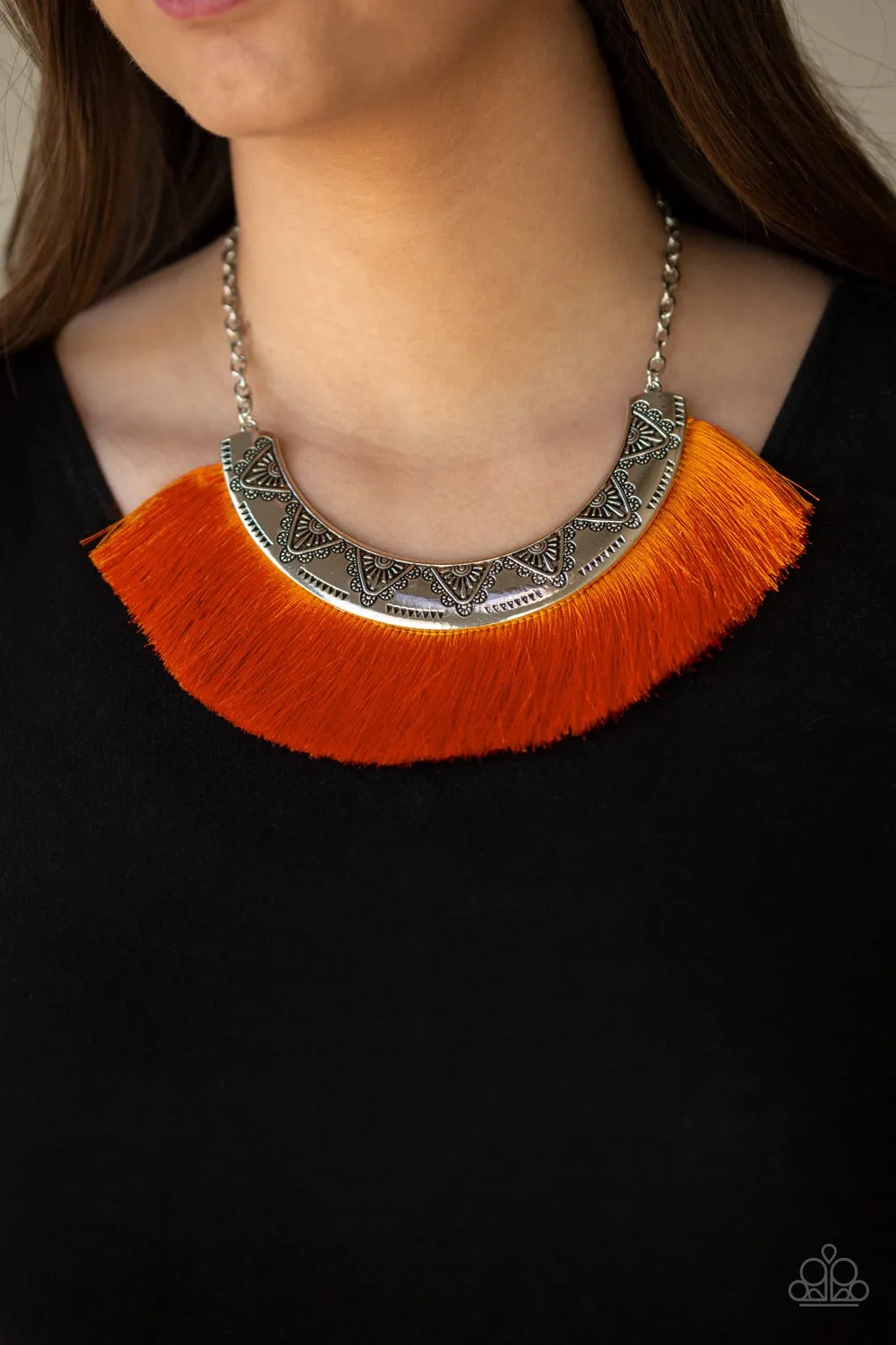 Might and MANE Orange-Necklace