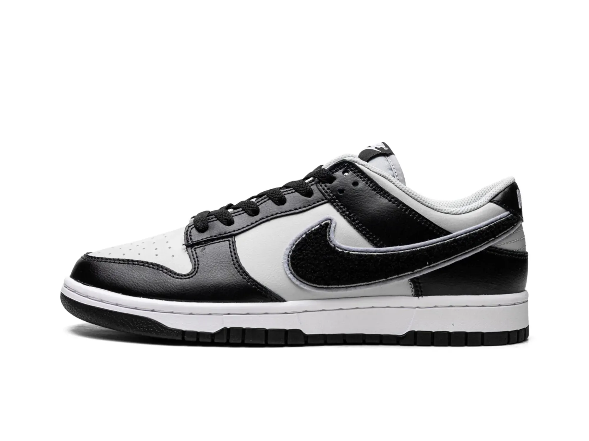 Nike Dunk Low "Chenille Swoosh Black Grey"