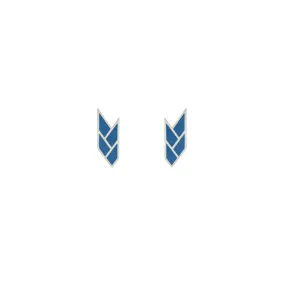 OSIRIS STUDS LAPIS — Sterling Silver