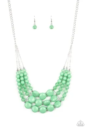 Paparazzi Flirtatiously Fruity - Green Necklace