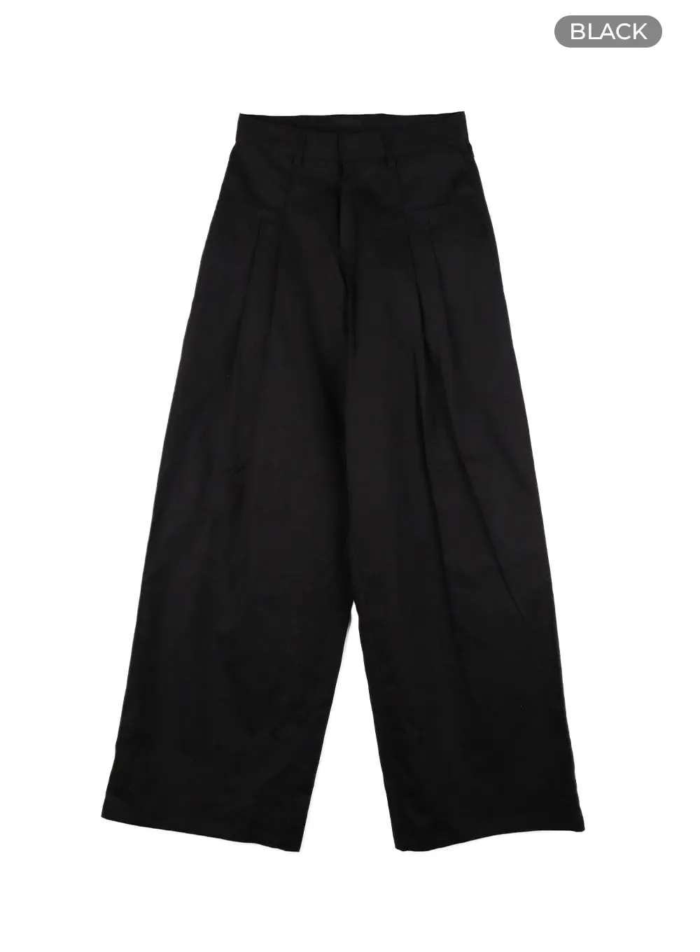 Pintuck Wide Leg Pants CM429