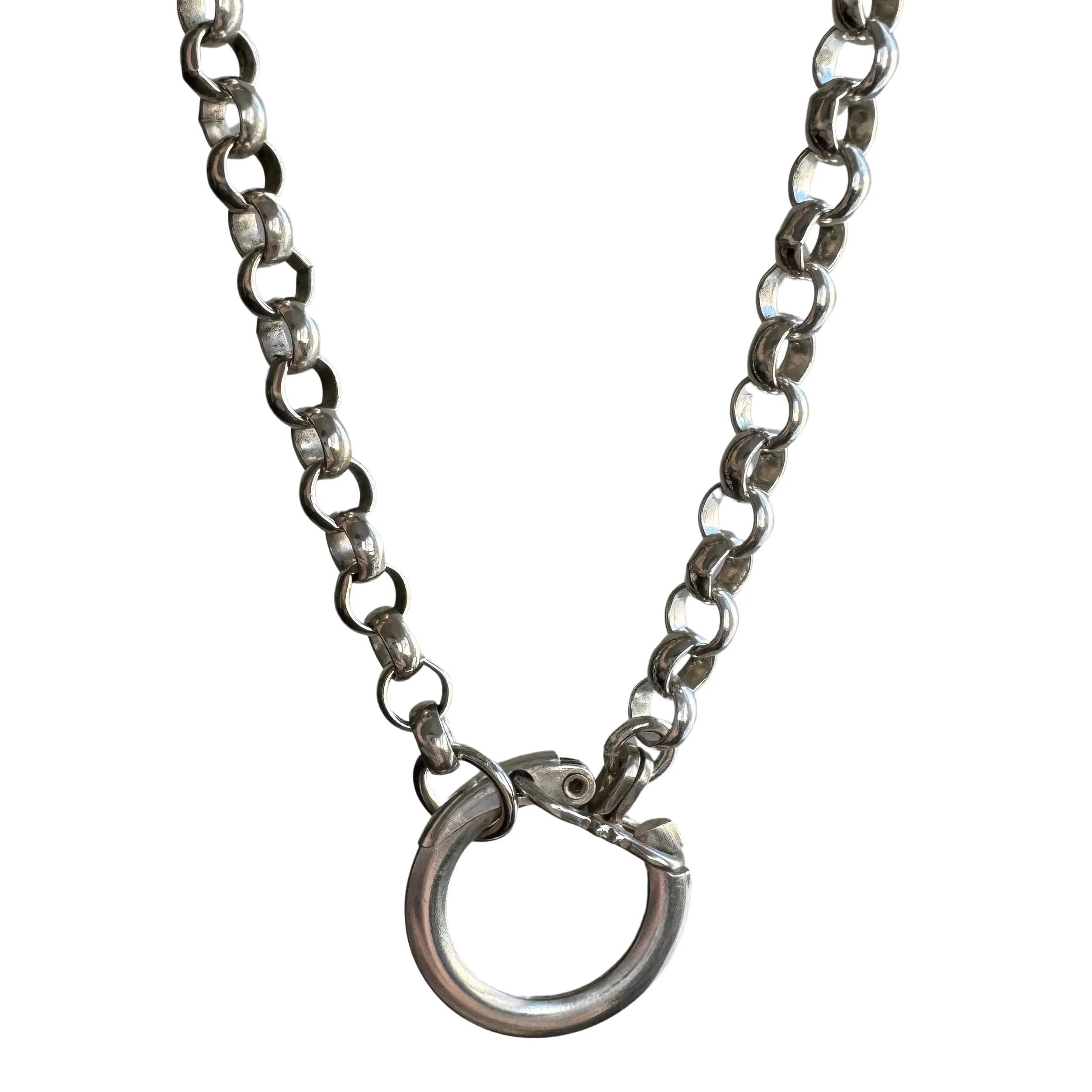 reimagined V I N T A G E // connected possibilities / sterling silver rolo chain with connector clasp / 21.75, 35g