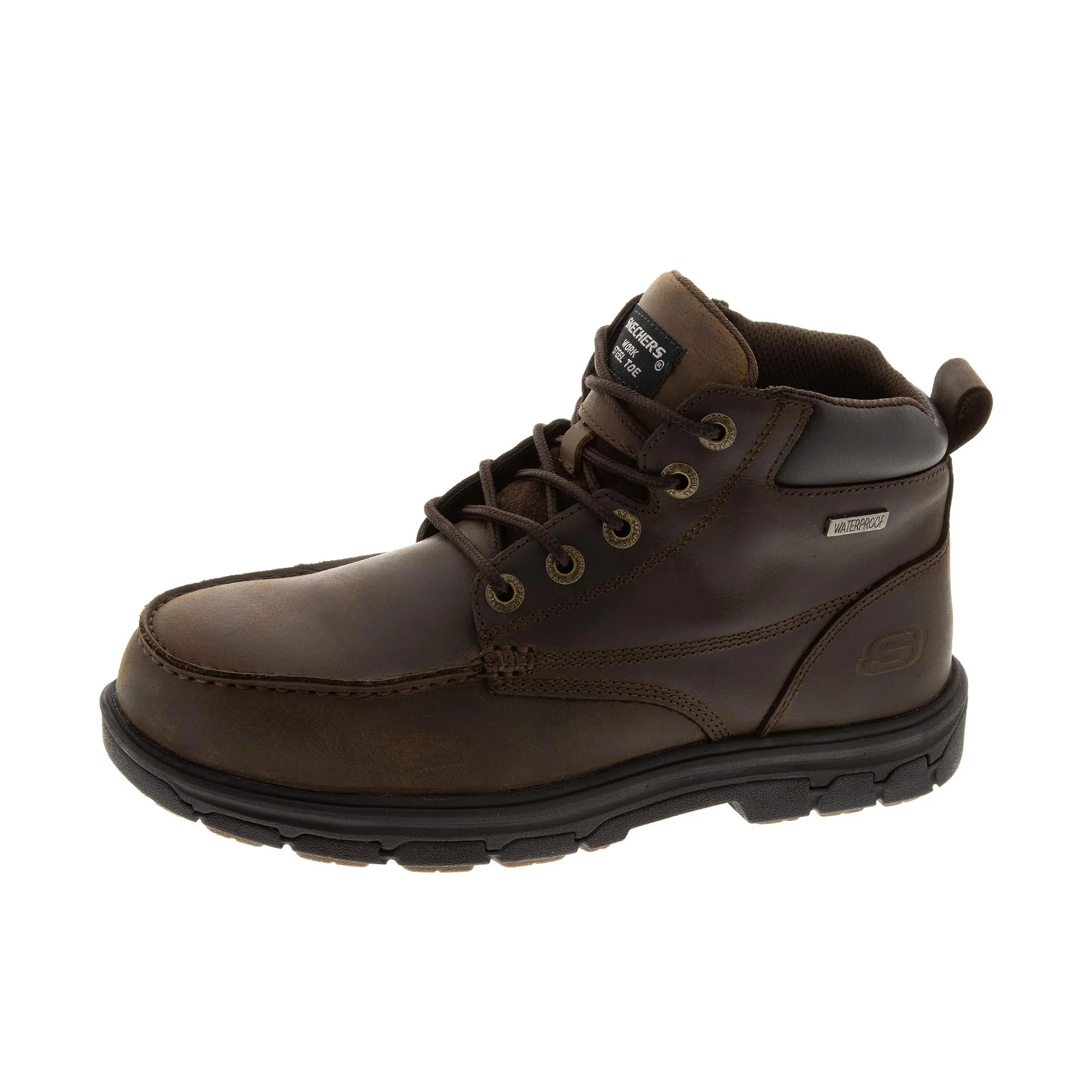 Skechers Vicksburk Steel Toe Brown