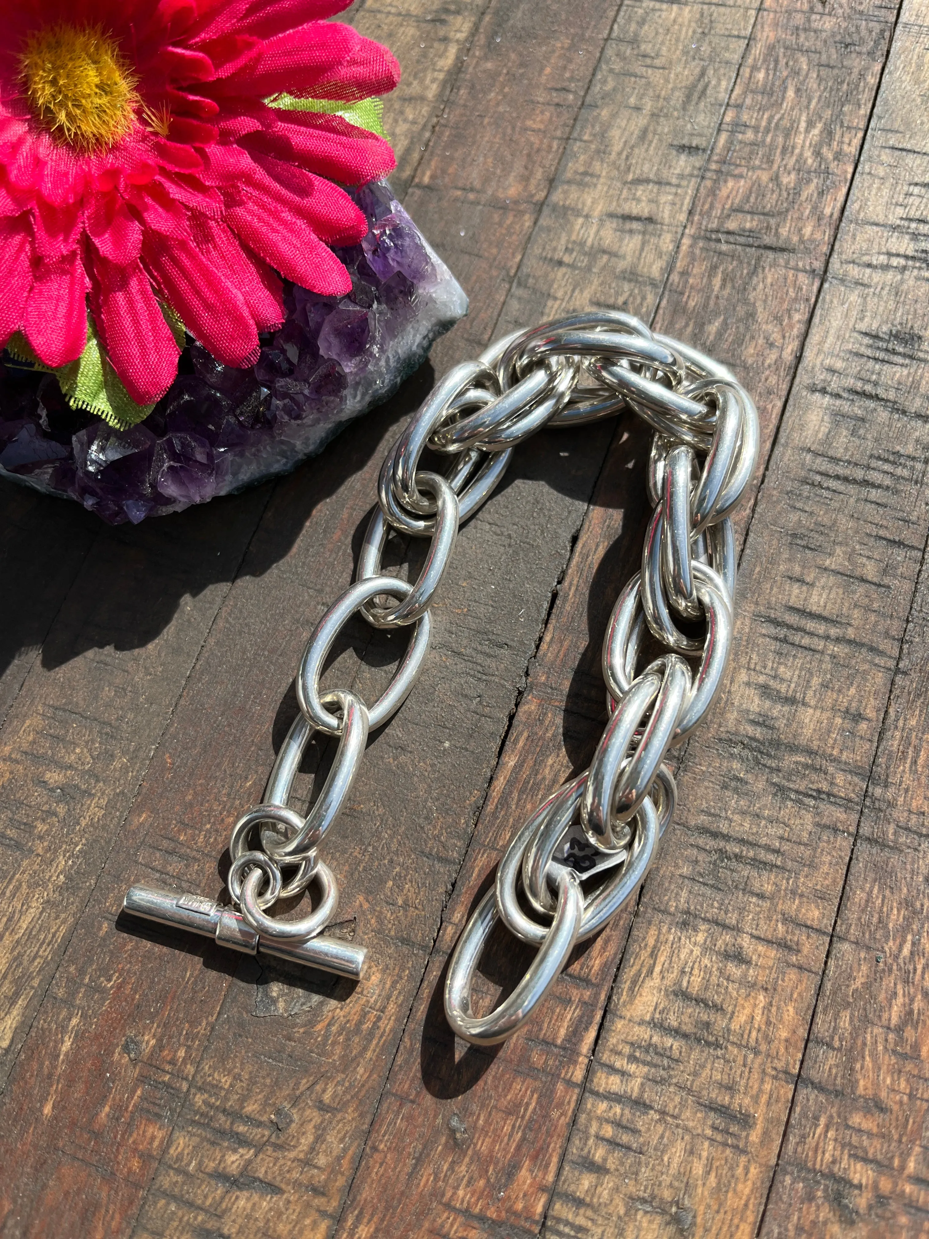 Sterling Double Link Bracelet