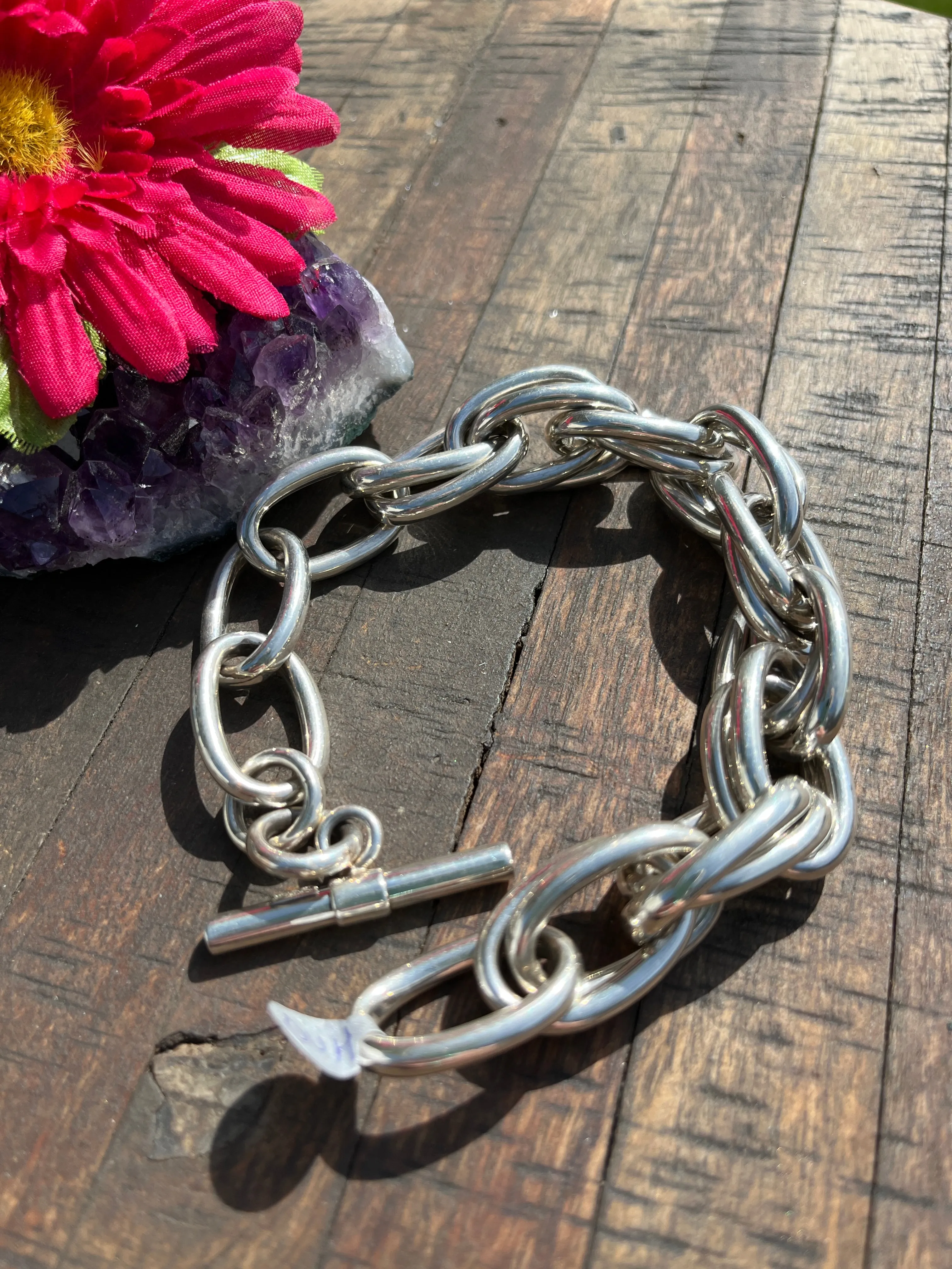 Sterling Double Link Bracelet