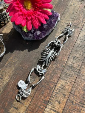 Sterling Large Skeleton Bracelet