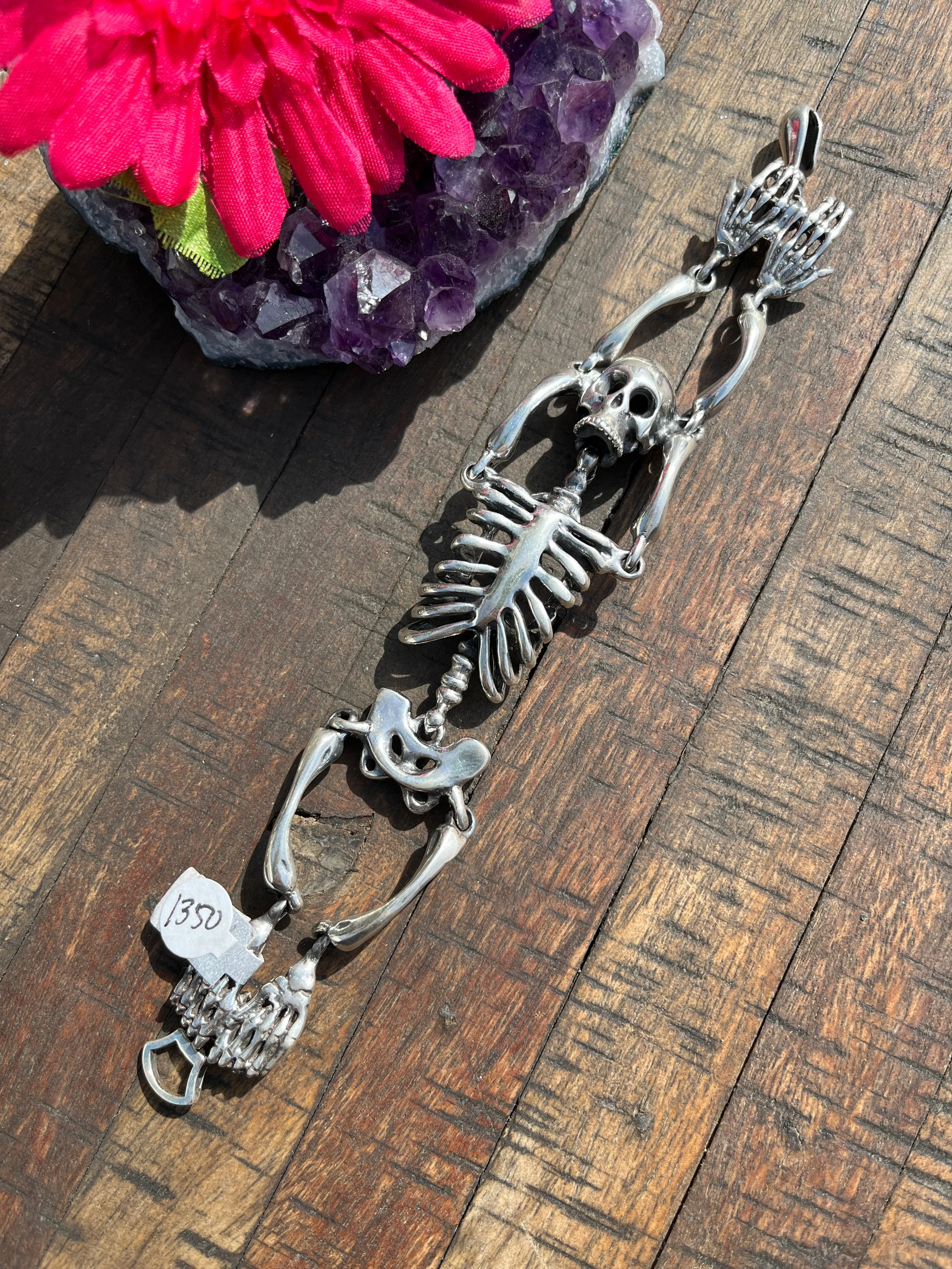 Sterling Large Skeleton Bracelet